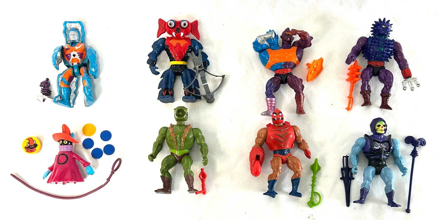 Lot 91 - Mattel Masters of the Universe vintage figures x 8