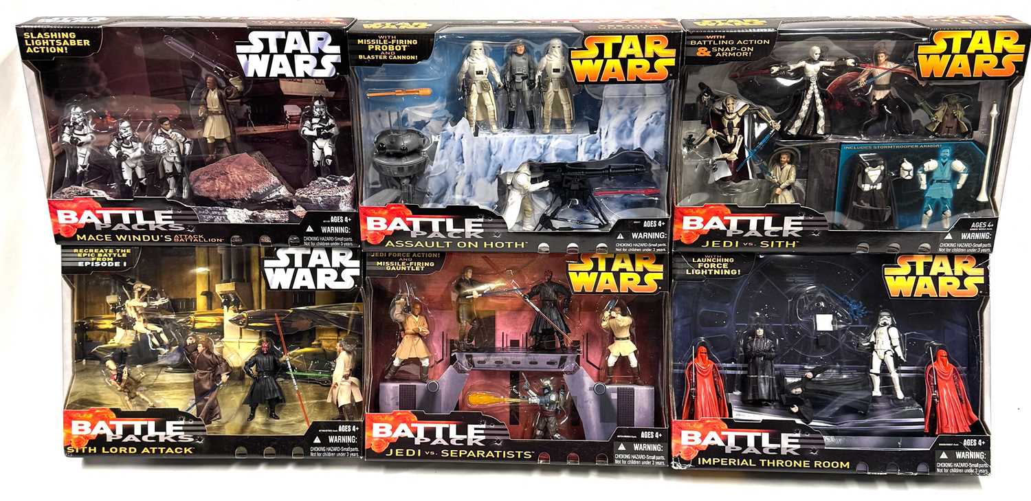 Lot 2 - Hasbro Star Wars 3 3/4" Battle Packs x 6 MISB