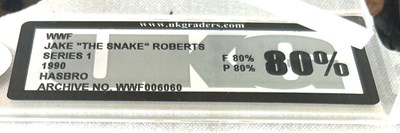 Lot 94 - Hasbro WWF UKG Graded figures x 3 Akeem, Jake the Snake Roberts and Hacksaw Jim Duggan