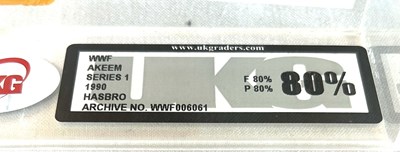 Lot 94 - Hasbro WWF UKG Graded figures x 3 Akeem, Jake the Snake Roberts and Hacksaw Jim Duggan