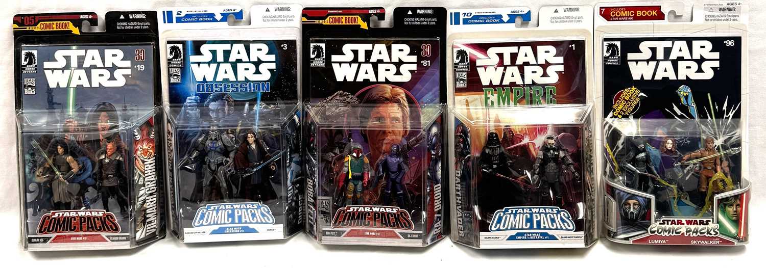 Lot 19 - Hasbro Star Wars 3 3/4" figure Comic Packs x 5 MISP
