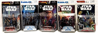 Lot 19 - Hasbro Star Wars 3 3/4" figure Comic Packs x 5 MISP