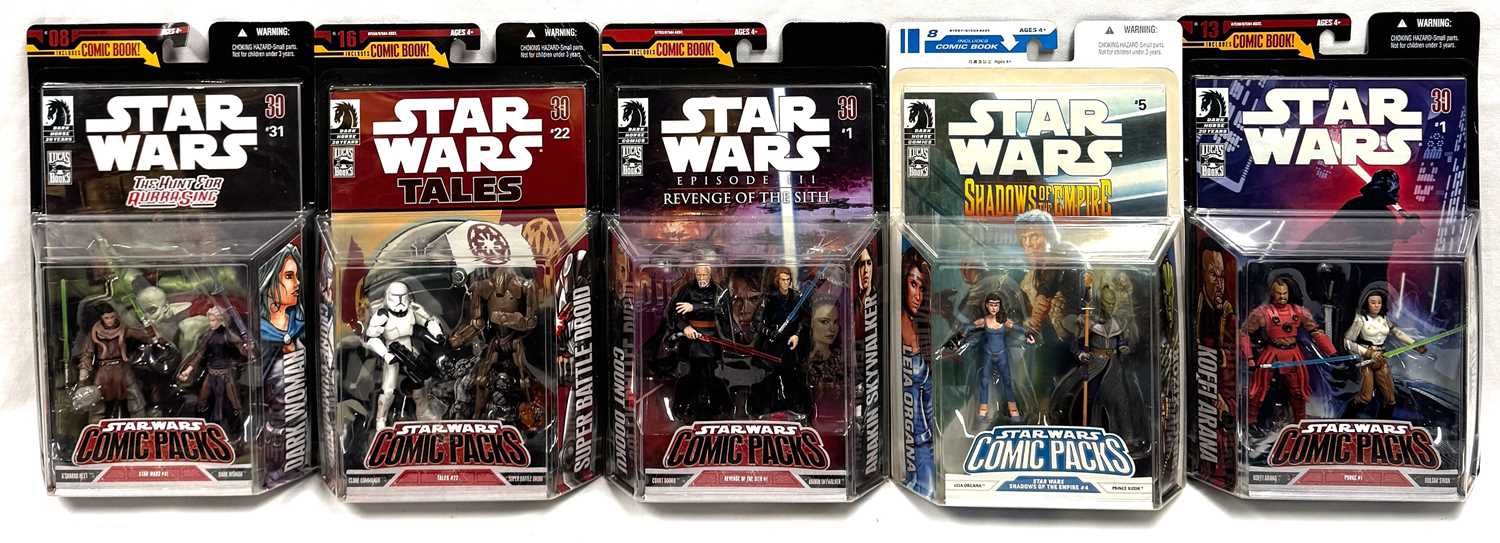 Lot 20 - Hasbro Star Wars 3 3/4" figure Comic Packs x 5 MISP