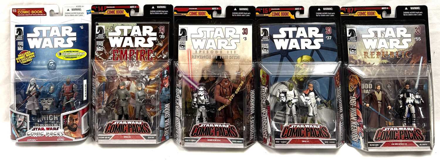 Lot 25 - Hasbro Star Wars 3 3/4" figure Comic Packs x 5 MISP