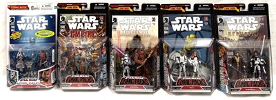 Lot 25 - Hasbro Star Wars 3 3/4" figure Comic Packs x 5 MISP