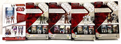 Lot 25 - Hasbro Star Wars 3 3/4" figure Comic Packs x 5 MISP
