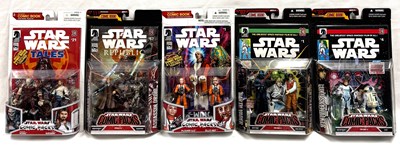 Lot 26 - Hasbro Star Wars 3 3/4" figure Comic Packs x 5 MISP