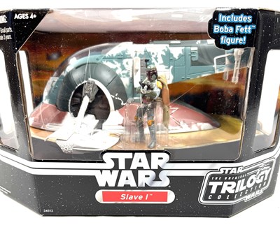 Lot 30 - Hasbro Star Wars Original Trilogy Collection Slave 1 3 3/4" figure & vehicle set MISB