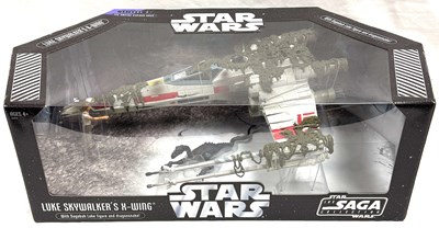 Lot 31 - Hasbro Star Wars Saga Collection Luke Skywalker's X-Wing 3 3/4" figure & vehicle set MISP
