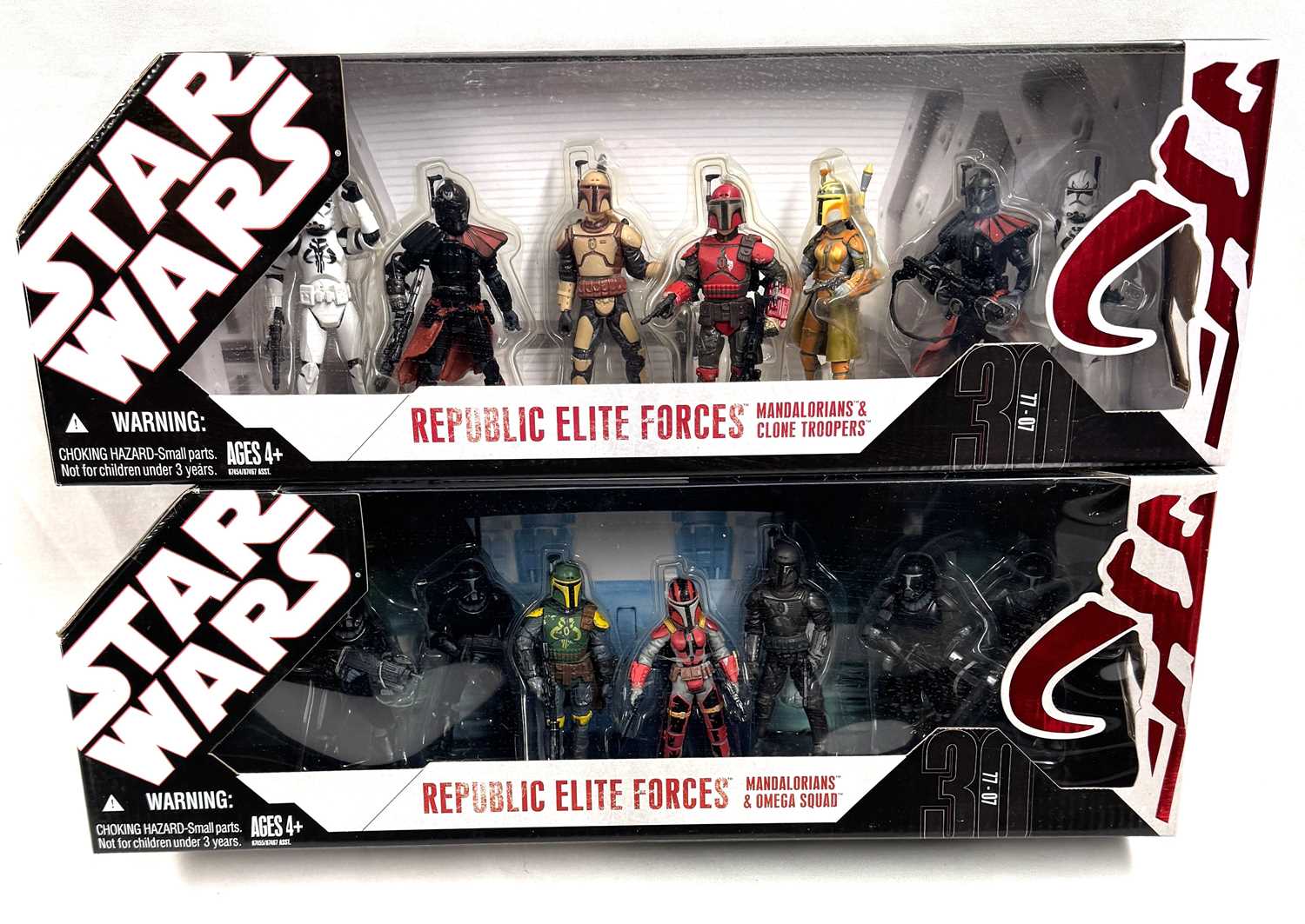 Lot 36 - Hasbro Star Wars 30th Anniversary Republic Elite Forces 3 3/4" figure sets x 2 MISB