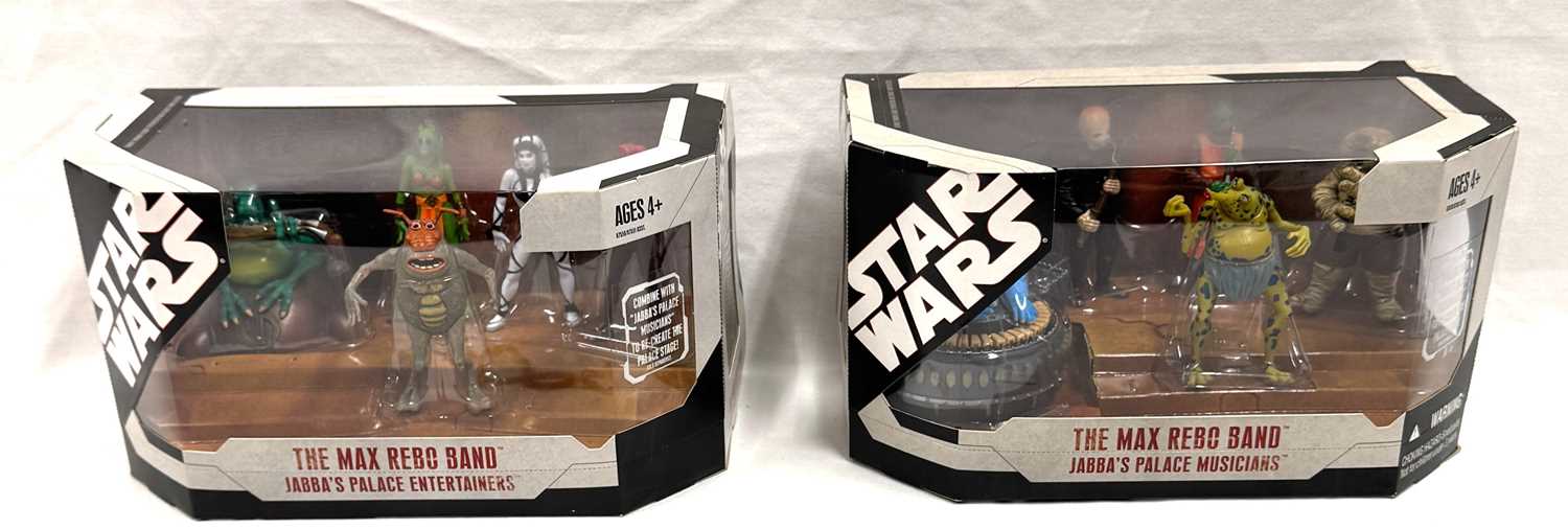 Lot 38 - Hasbro Star Wars Max Rebo Band Jabba's Place 3 3/4" figure sets x 2 MISB