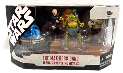 Lot 38 - Hasbro Star Wars Max Rebo Band Jabba's Place 3 3/4" figure sets x 2 MISB