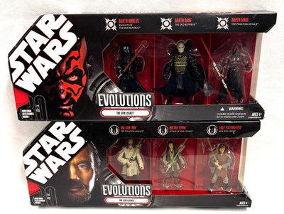 Lot 40 - Hasbro Star Wars Evolutions 3 3/4" figure sets x 2 MISP