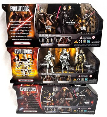 Lot 41 - Hasbro Star Wars Evolutions 3 3/4" figure sets x 3 MISP