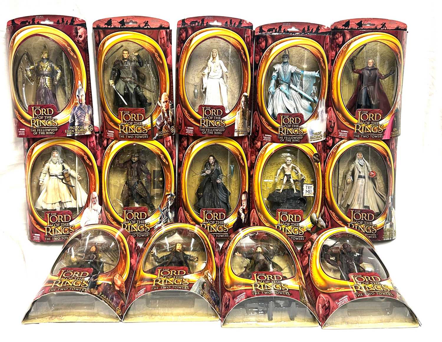 Lot 11 - Toy Biz Lord of the Rings Fellowship & Two Towers 6" figures x 14