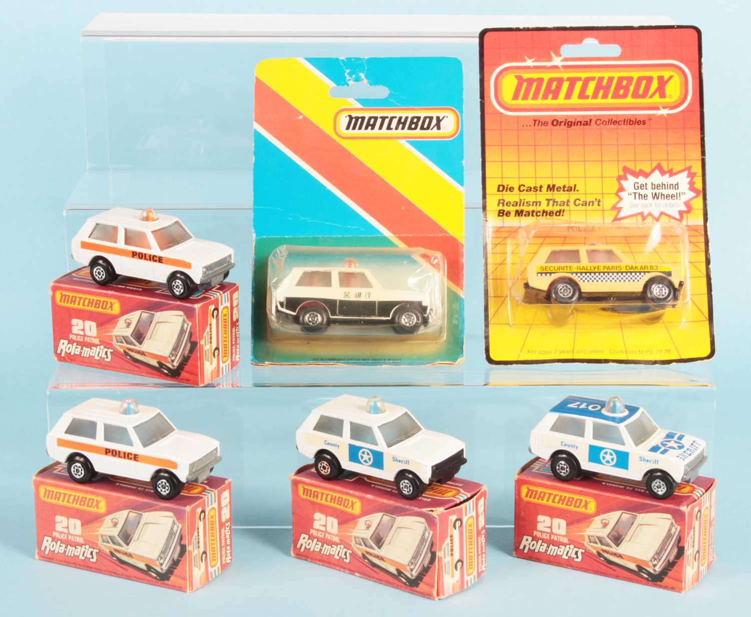 Lot 112 - Matchbox Superfast 6 x 20b Range Rover Police Patrol Variations