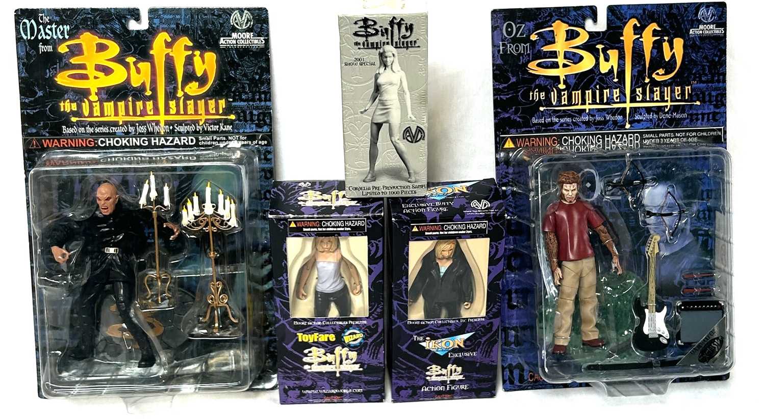 Lot 96 - Moore Action Collectibles Buffy the Vampire Slayer figures x 5