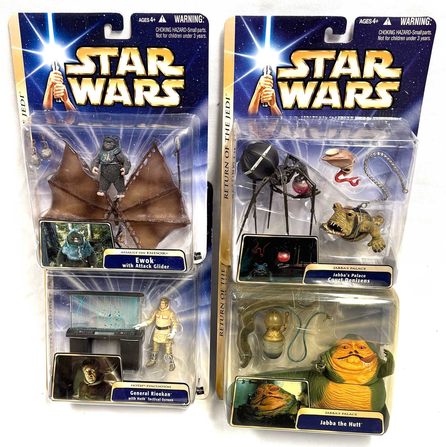 Lot 55 - Hasbro Star Wars Saga Gold 3/4" figure Deluxe packs x 4 MISP