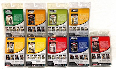 Lot 59 - Hasbro Star Wars Saga Collection & Original Trilogy Collection 3 3/4" figures x 9 MISP