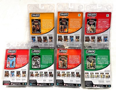 Lot 60 - Hasbro Star Wars Saga Collection & Original Trilogy Collection 3 3/4" figures x 7