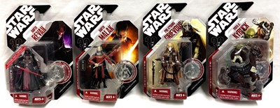 Lot 68 - Hasbro Star Wars 30th Anniversary 3 3/4" figures x 4 MISP Revan, Malak