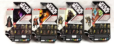 Lot 68 - Hasbro Star Wars 30th Anniversary 3 3/4" figures x 4 MISP Revan, Malak