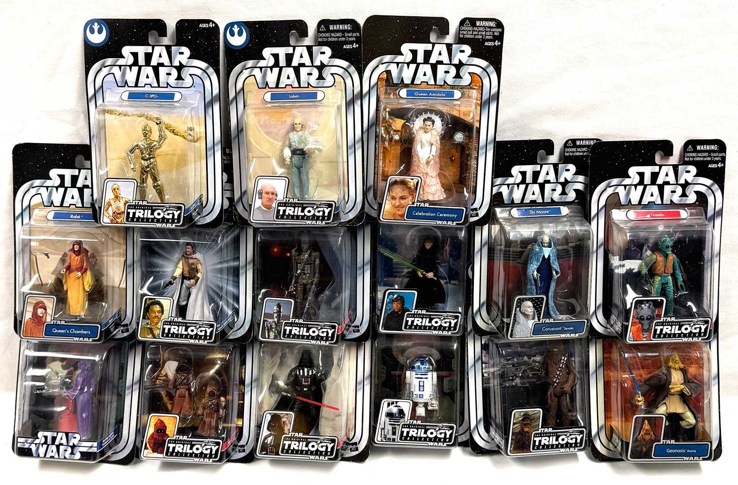 Lot 72 - Hasbro Star Wars The Original Trilogy Collection 3 3/4" figures x 15 MISP