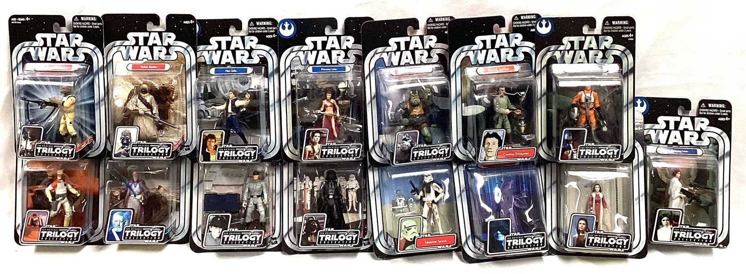 Lot 73 - Hasbro Star Wars The Original Trilogy Collection 3 3/4" figures x 15 MISP