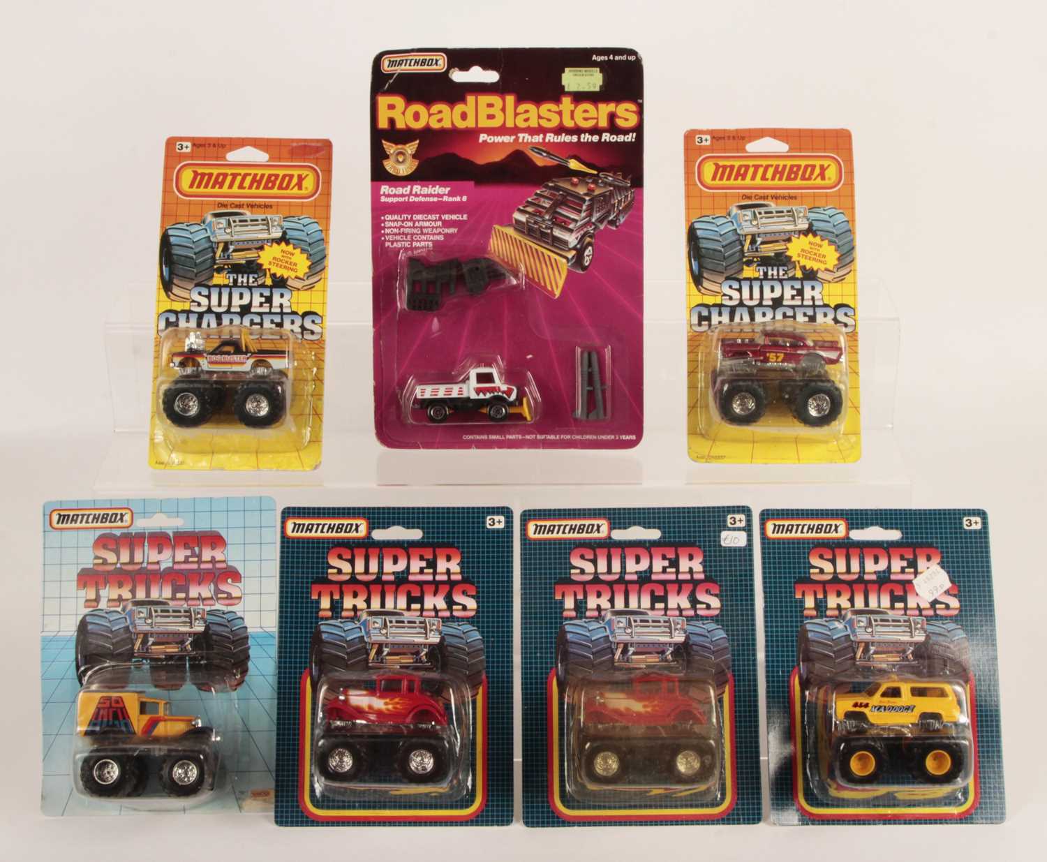 Lot 572 - Matchbox - Super Trucks, The Super Chargers & RoadBlasters Group - Thailand & Macau.