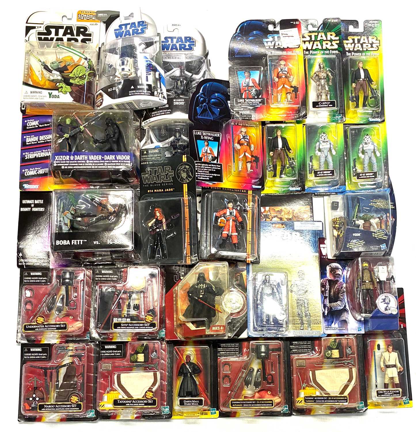Lot 85 - Hasbro Star Wars modern 3 3/4" figures and deluxe packs x 27 MISP