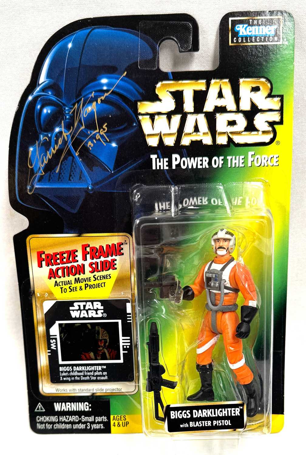 Lot 91 - Hasbro Star Wars Freeze Frame Biggs Darklighter Autographed 3 3/4" figure MISP