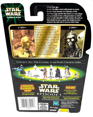 Lot 93 - Hasbro Star Wars Flashback C-3PO Autographed 3 3/4" figure MISP