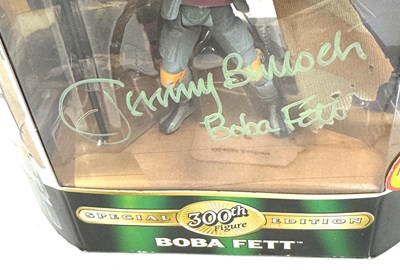 Lot 95 - Hasbro Star Wars 300th Boba Fett Autographed 3 3/4" figure MISP
