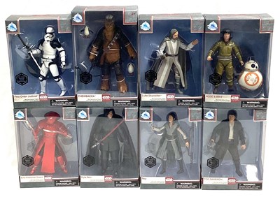 Lot 115 - Disney Star Wars Elite Series The Last Jedi Die-cast figures x 8 MISP