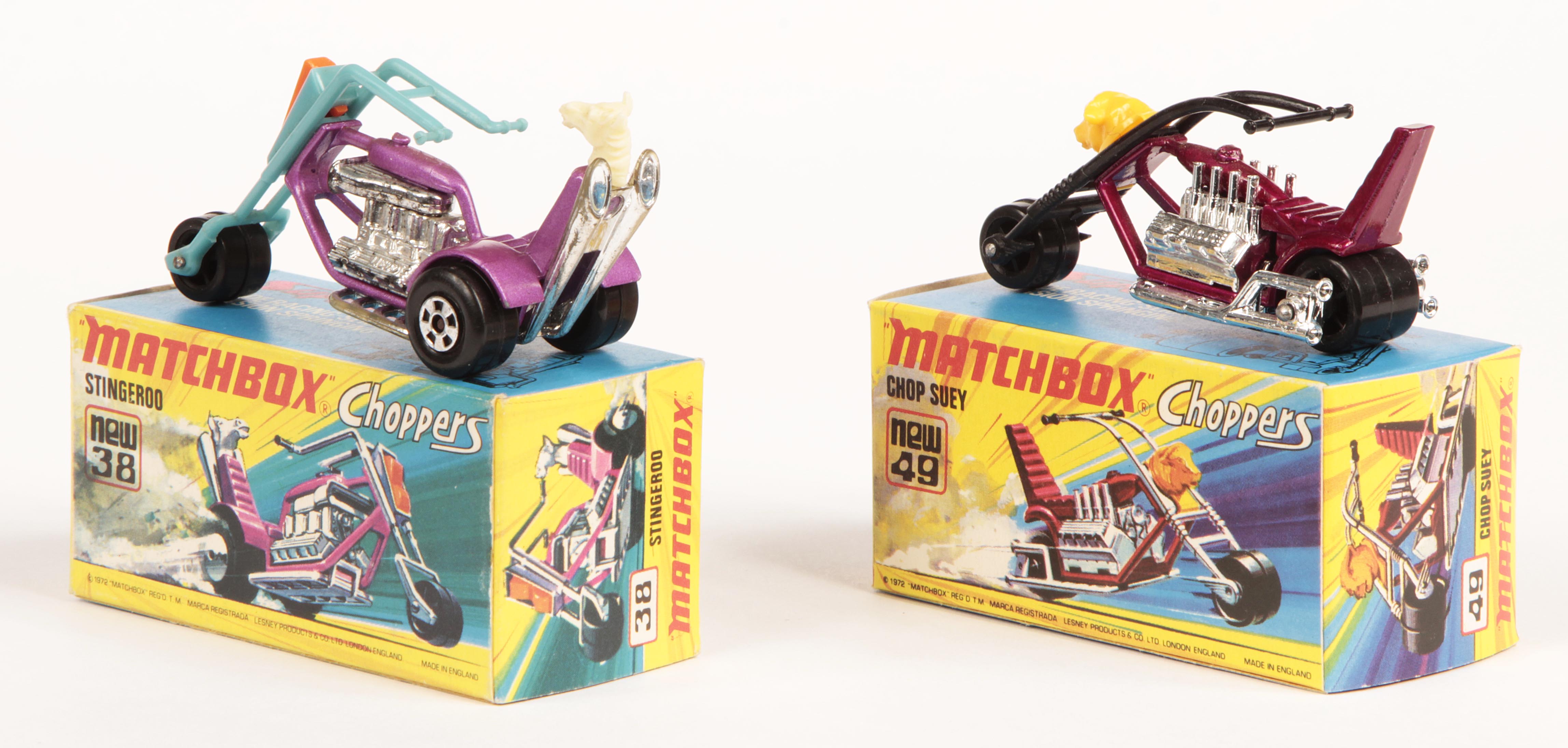 Matchbox Superfast Choppers n° 38 Stingeroo 8 cm neuf mint boite/inbox Matchbox Superfast Choppers n° 38 Stingeroo 8 cm neuf mint boite/inbox