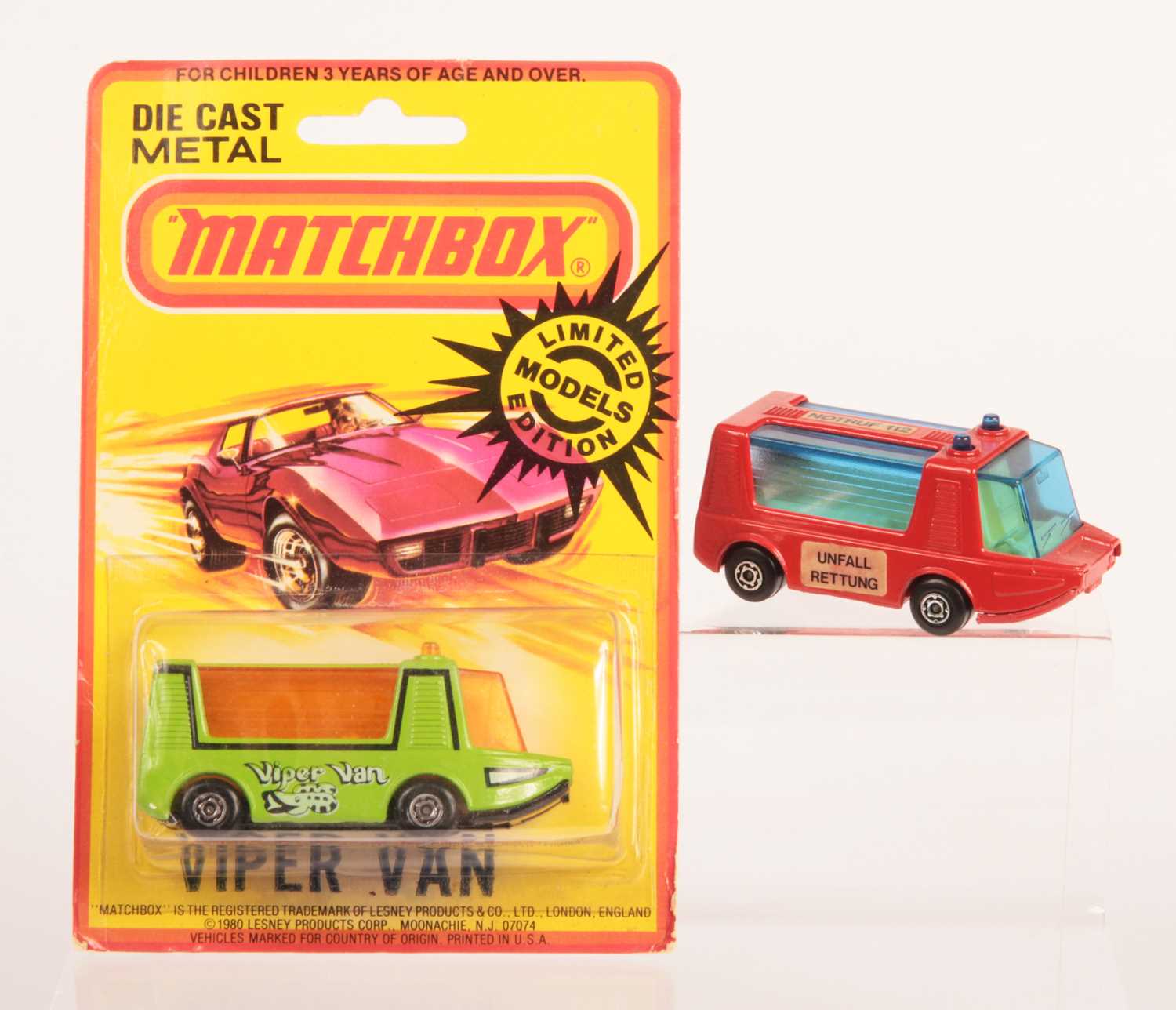 Lot 196 - Matchbox Superfast 2 x 46b Stretcha Fetcha Ambulance