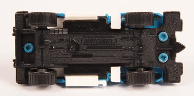 Lot 208 - Matchbox Superfast 53d Flareside Pick-Up Truck - blue body WITHOUT SIDE TAMPO PRINT