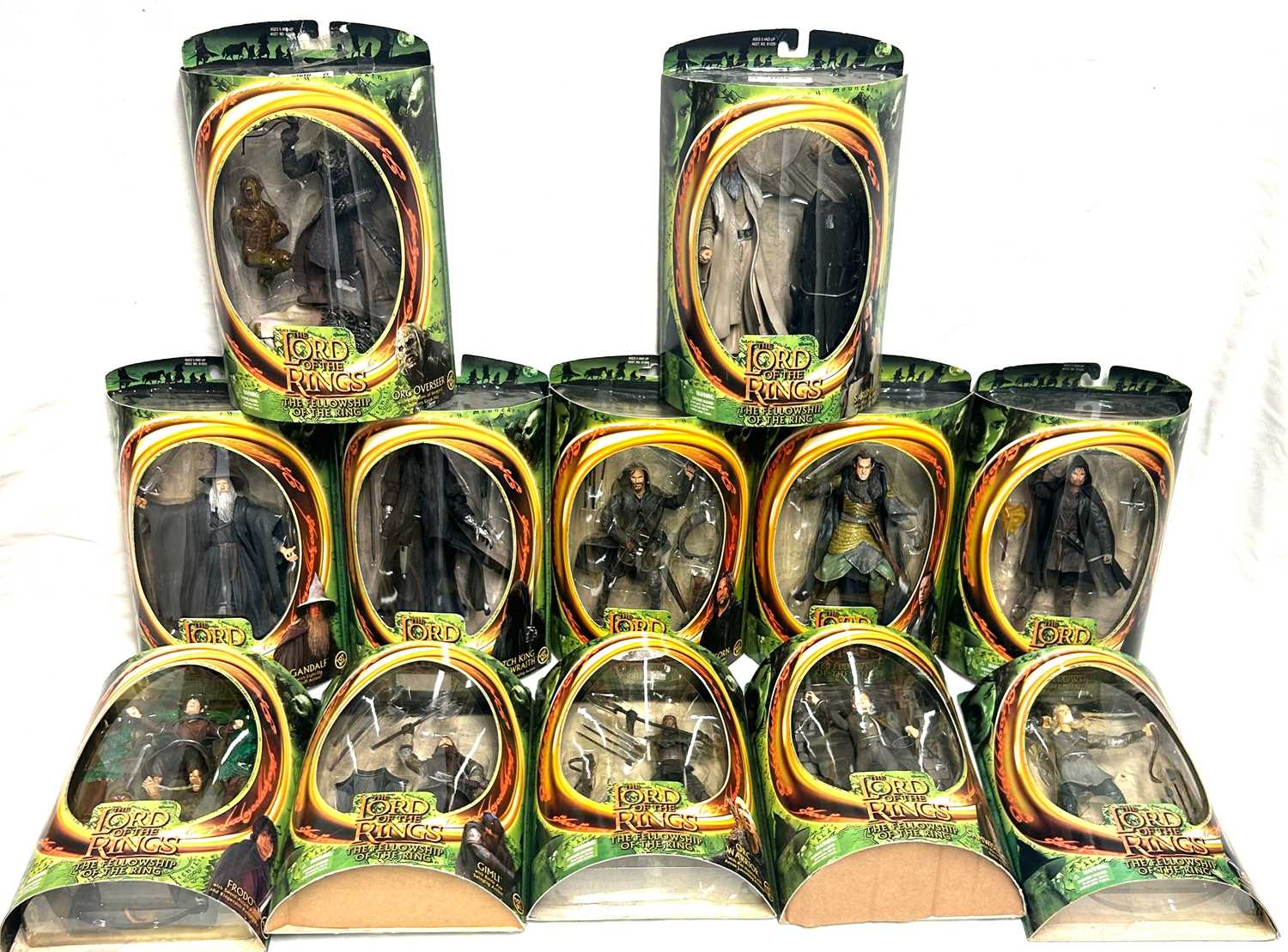 Lot 14 - Toy Biz Lord of the Rings Fellowship of the Ring 6" figures x 12