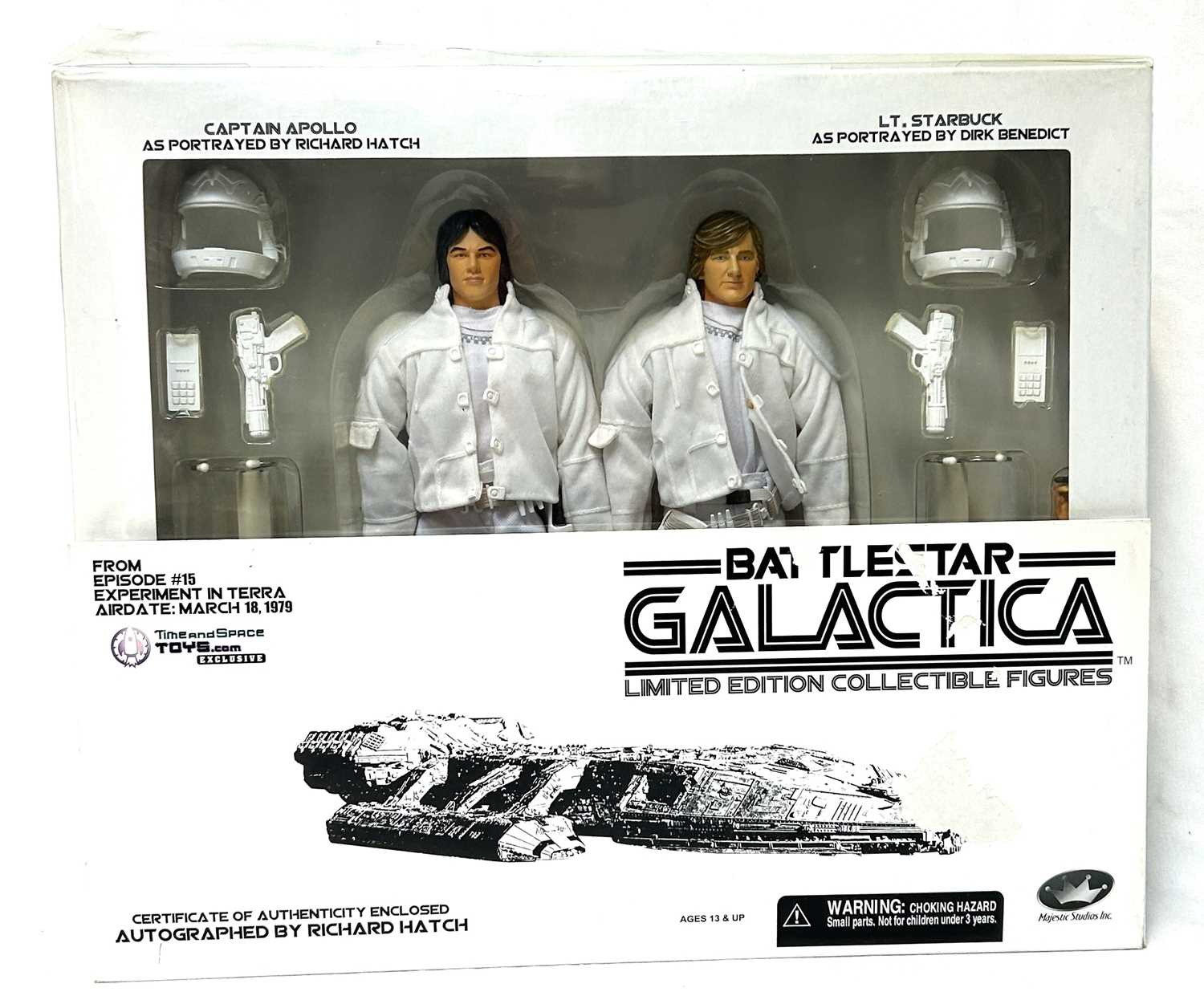 Lot 325 - Majestic Studios Battlestar Galactica Limited Edition 12" figure two pack