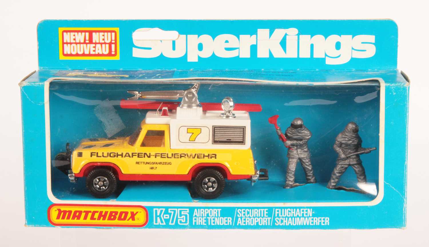 Lot 550 - Matchbox Super Kings K75 Plymouth Airport Fire Tender German export issue "Flughafen - Feurwehr"