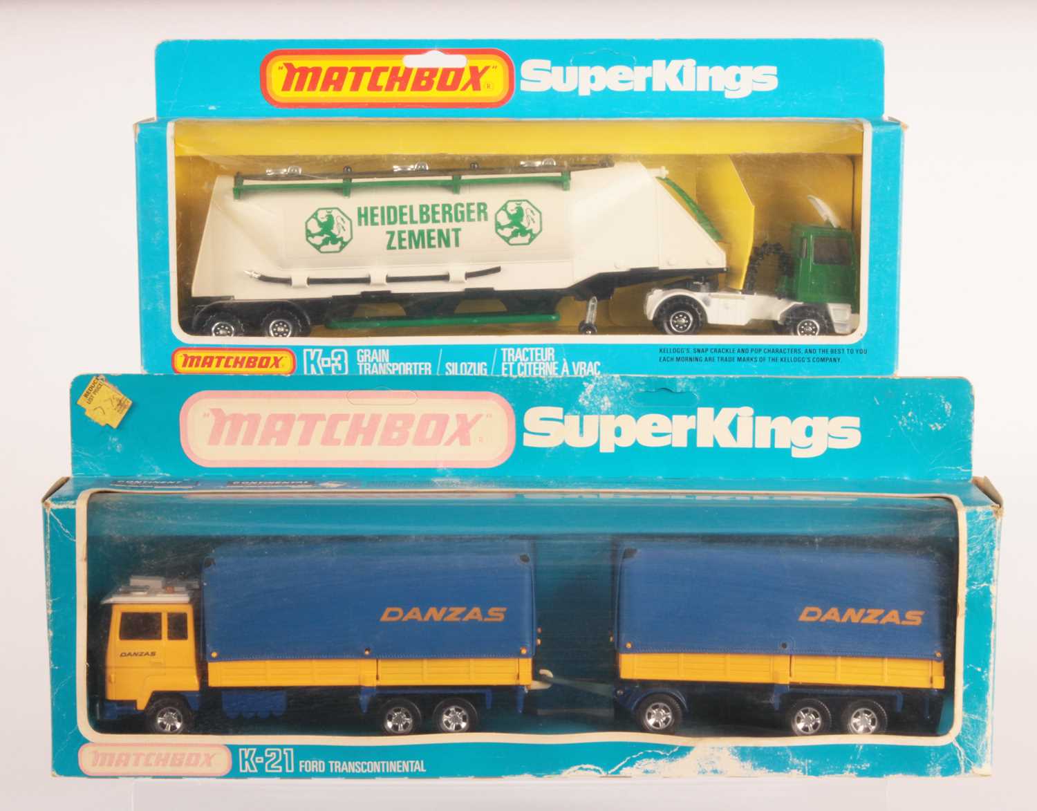 Lot 522 - Matchbox Super Kings - Pair of German Export Issue Bedford & Ford Commercial Vehicles.