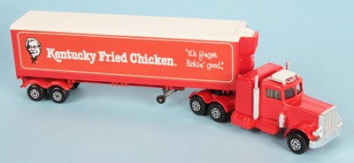 Lot 524 - Matchbox Super Kings K31 Peterbilt Truck & Fridge Trailer "Kentucky Fried Chicken" Pre-production
