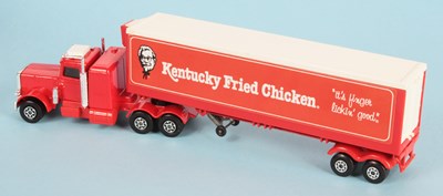 Lot 524 - Matchbox Super Kings K31 Peterbilt Truck & Fridge Trailer "Kentucky Fried Chicken" Pre-production