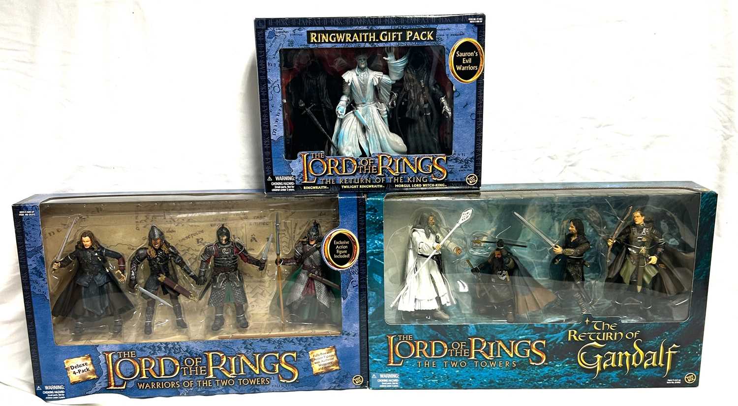 Lot 18 - Toy Biz Lord of the Rings Return of the King & Two Towers 6" figure Multi-packs x 3