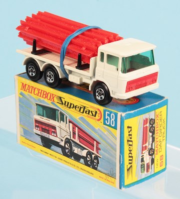 Lot 445 - Matchbox Superfast 58a DAF Girder Truck - RARE OFF WHITE BODY