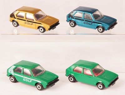 Lot 8 - Matchbox Superfast 4 x 7c Volkswagen Golf MADE IN BULGARIA ISSUES