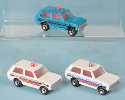 Lot 17 - Matchbox Superfast 3 x 20b Range Rover Police Patrol MADE IN HUNGARY ISSUES