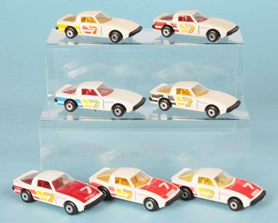 Lot 24 - Matchbox Superfast 7 x 31e Mazda RX-7 Racing Car MADE IN BULGARIA ISSUES