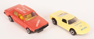 Lot 38 - Matchbox Superfast 41a Ford GT40 + 55d Ford Cortina MADE IN BULGARIA NIGEL COOPER ISSUES