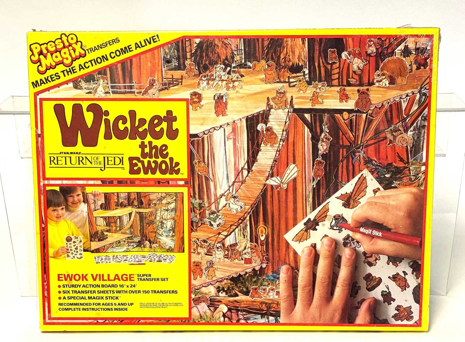 Lot 304 - Presto Magix Star Wars Wicket The Ewok Super Transfer Set MISB